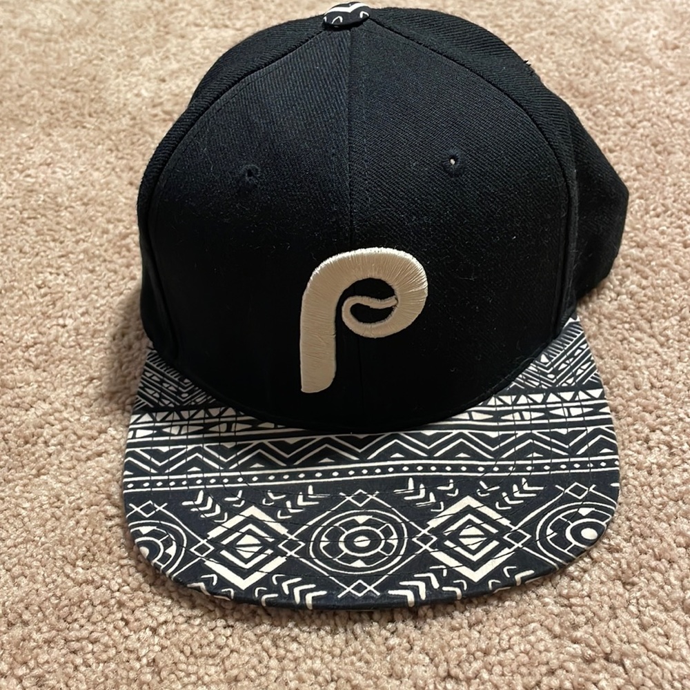 Phillies Vintage Aztec Design Strap Back Hat